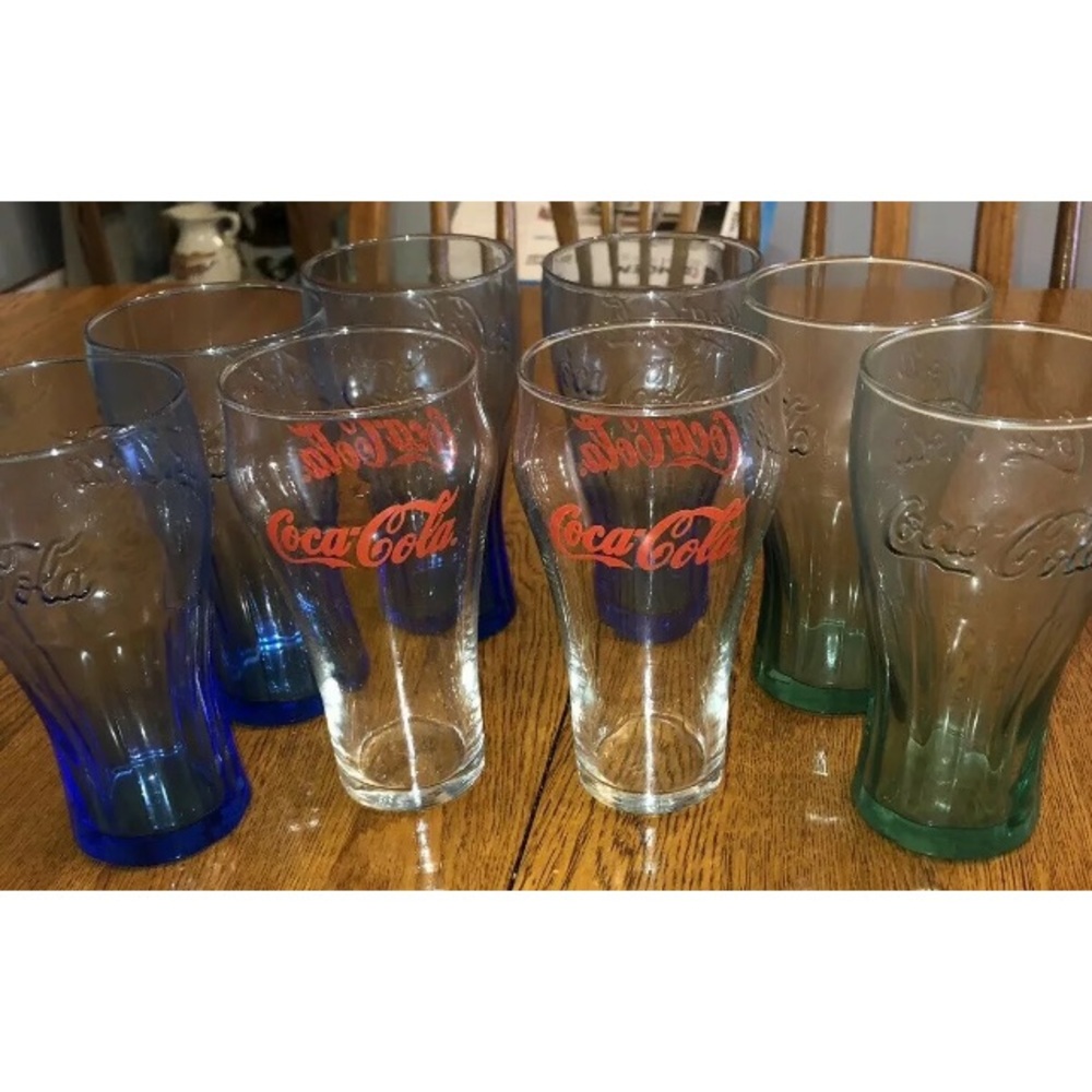 8 - COCA COLA 16.75 OZ Glass Collectible Retro